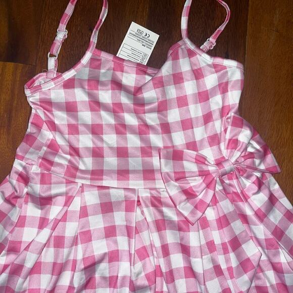 Pink Plaid Dress Costume for Girls 5-6 yrs - Picture 2 of 4